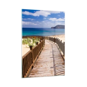 Schilderen op glas - Neem me mee naar de gelukkige eilanden - 50x70 cm