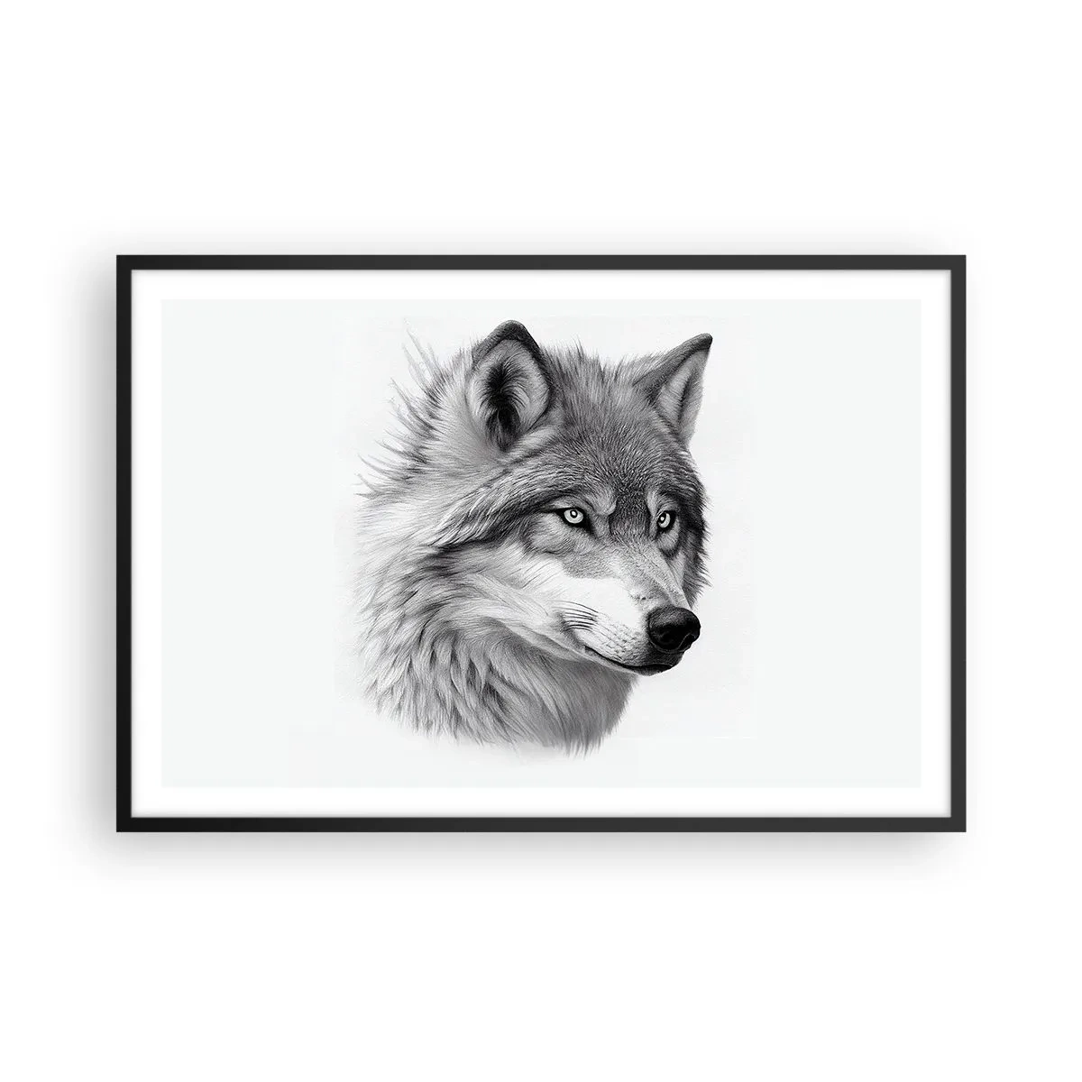 Poster in een zwarte lijst - Alfa – zonder twijfel - 91x61 cm