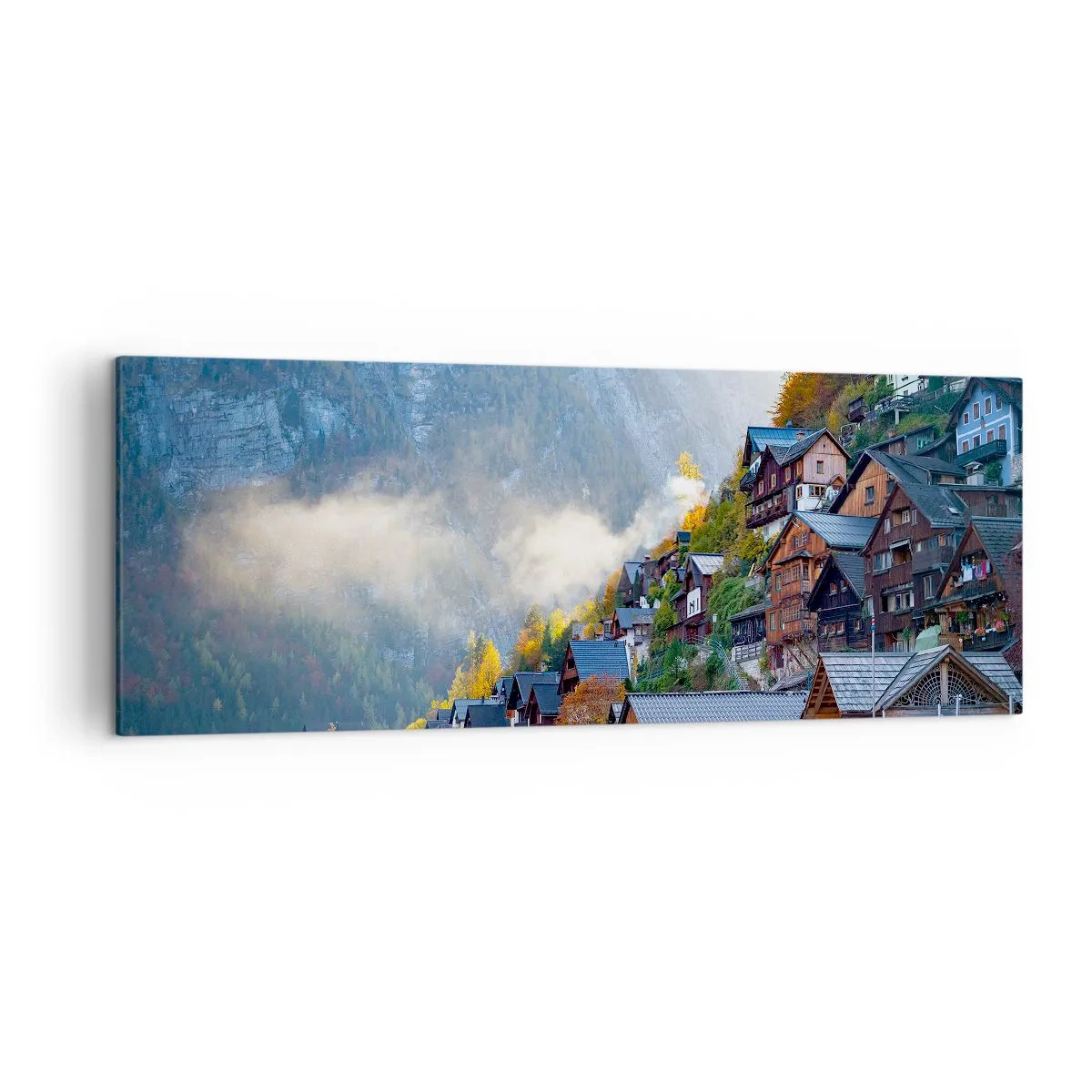 Schilderen op canvas - Alpine sfeer - 140x50 cm