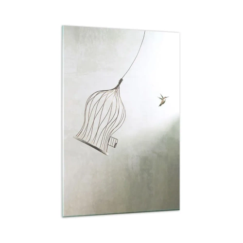 Schilderen op glas - In je element - 80x120 cm