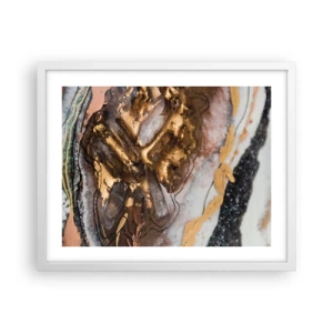 Poster in een witte lijst - Het element aarde - 50x40 cm