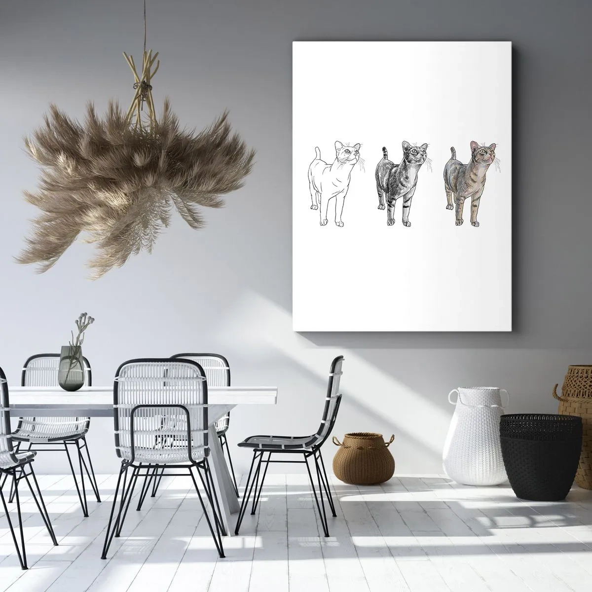 Schilderen op canvas - Les tekenen - 45x80 cm