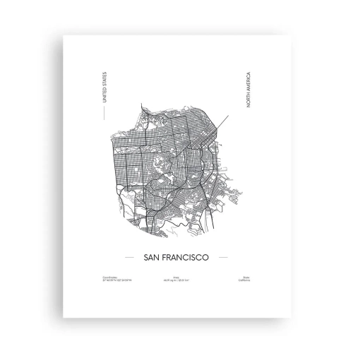 Poster - Anatomie van San Francisco - 40x50 cm