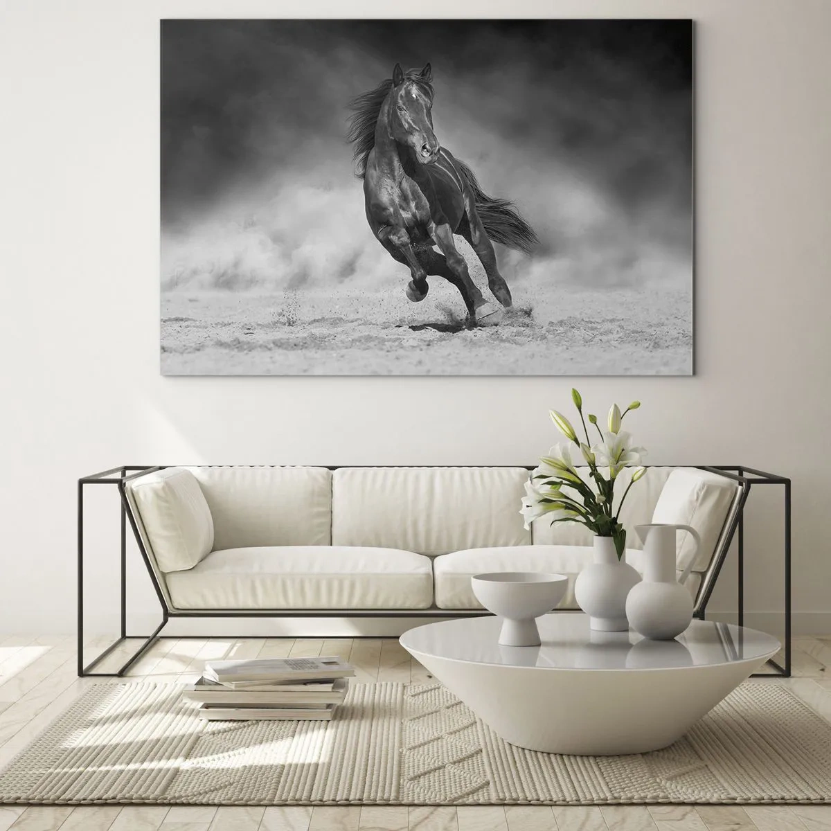 Schilderen op glas - De emir zelf waardig - 120x80 cm