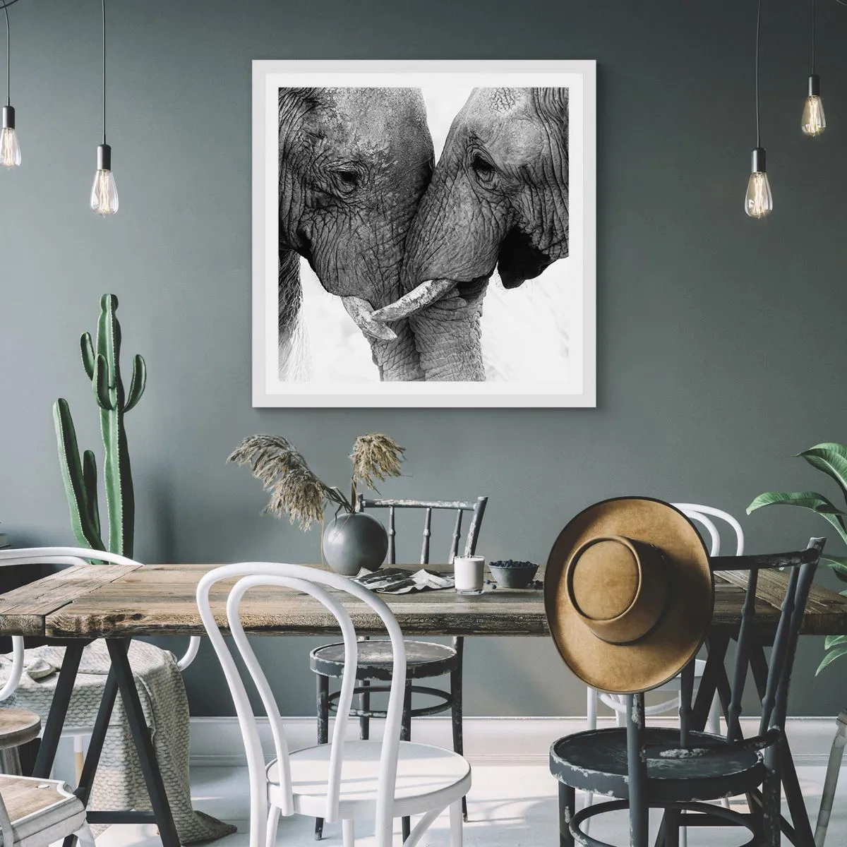 Poster in een witte lijst - Oprechte bekentenis - 30x30 cm