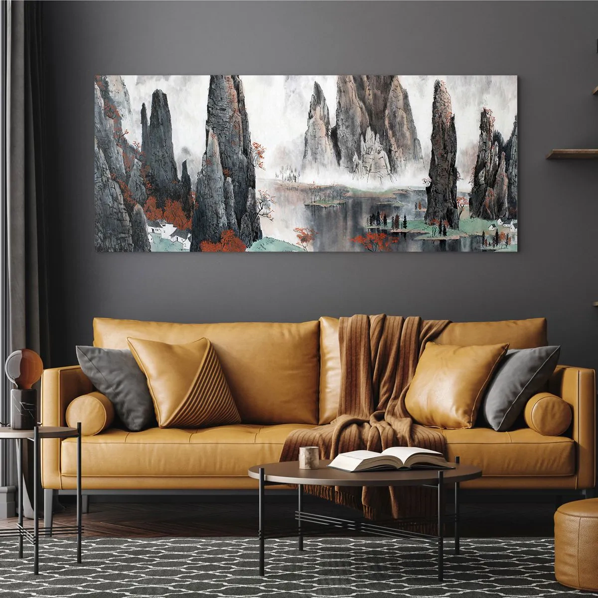 Schilderen op glas - Krachtige voogden - 100x40 cm