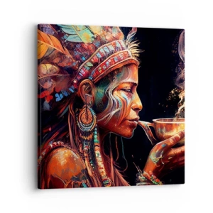 Schilderen op canvas - Magisch ritueel - 30x30 cm