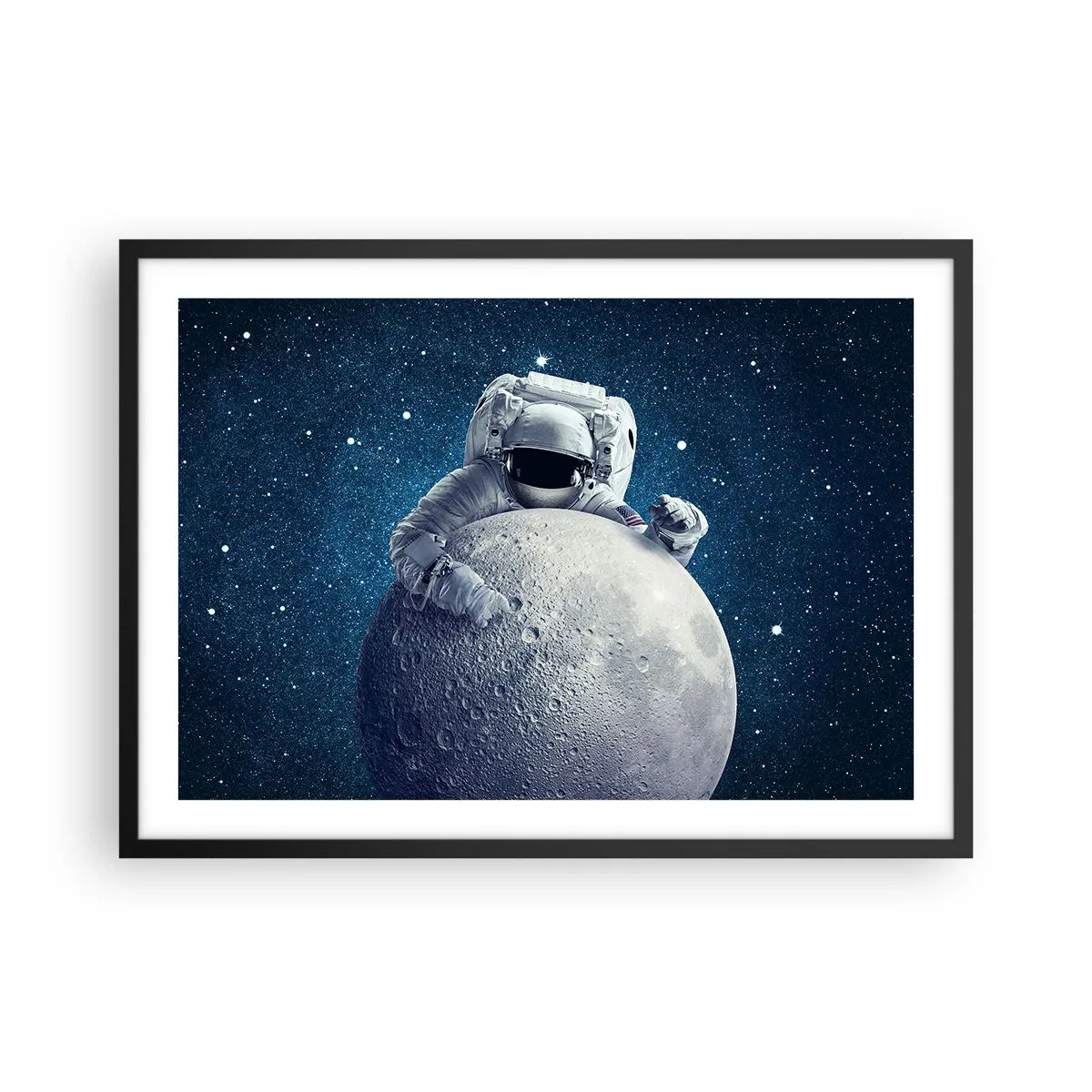 Poster in een zwarte lijst - Ruimte grappenmaker - 70x50 cm