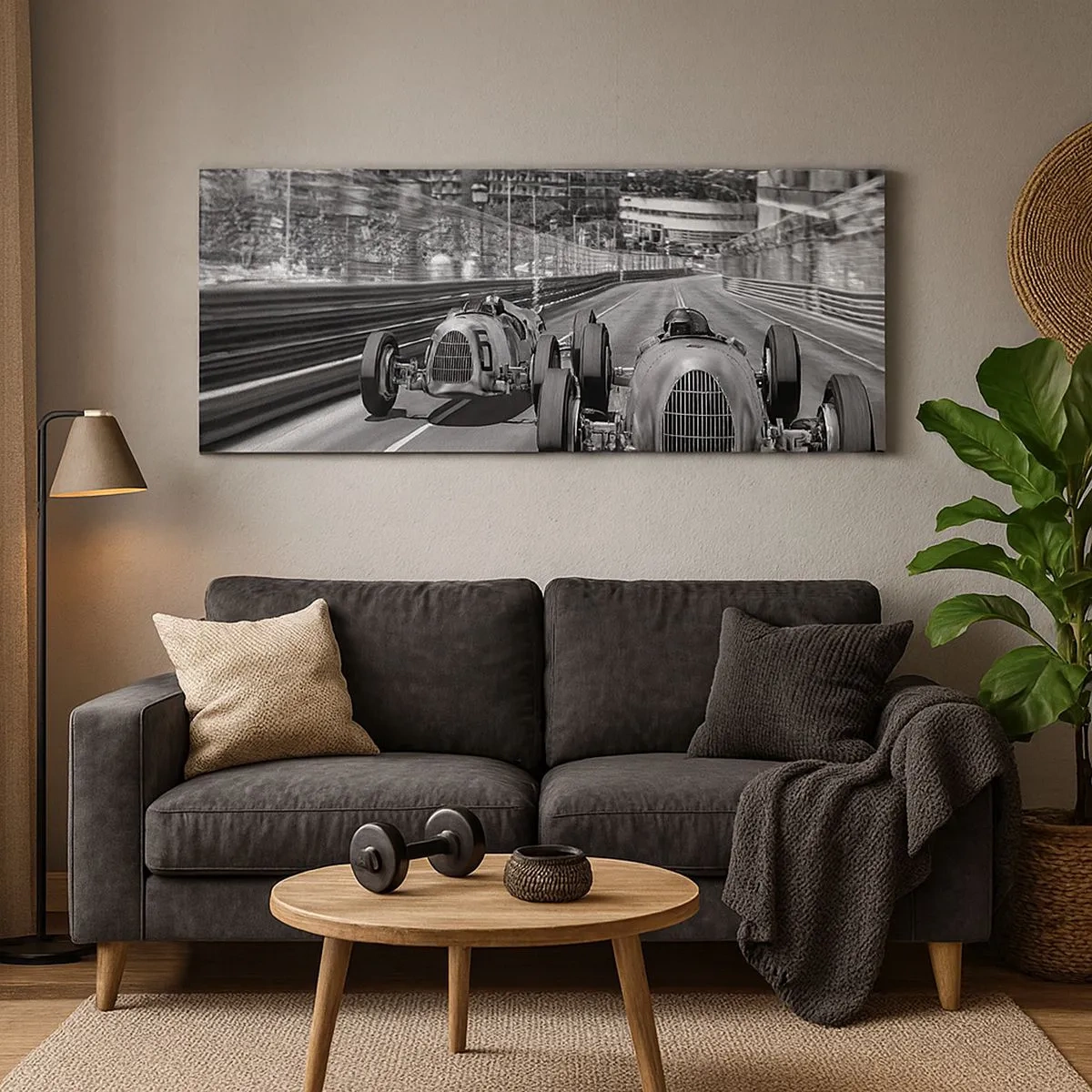 Schilderen op canvas - Lang geleden in Monte Carlo - 100x40 cm