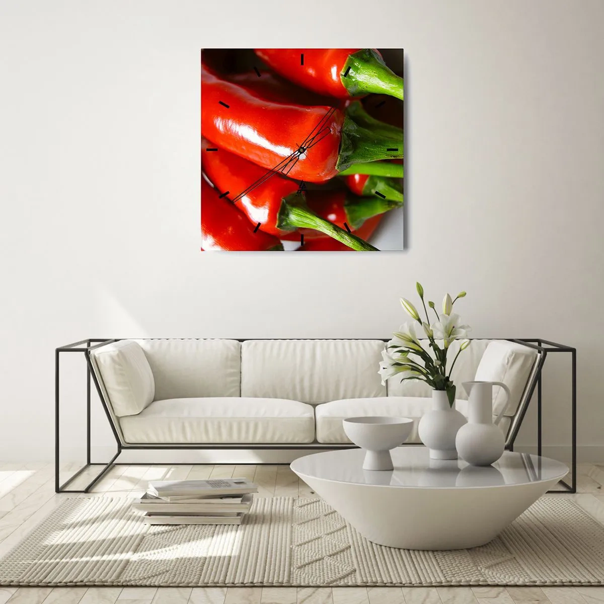 Wandklok - Klok - Sappig, glanzend, glad - 30x30 cm