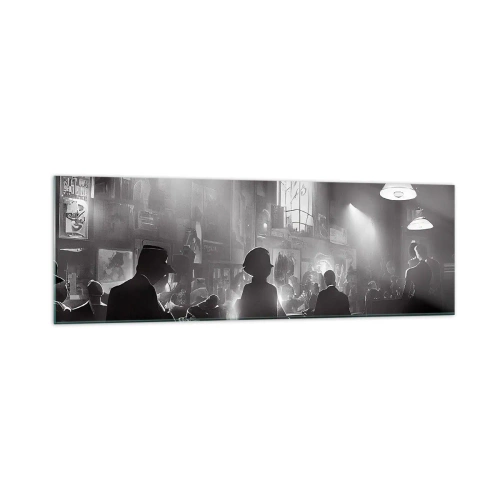 Schilderen op glas - In jazz-sfeer - 160x50 cm