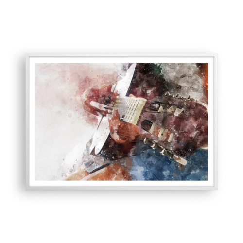 Poster in een witte lijst - En wat vind je ervan? - 100x70 cm