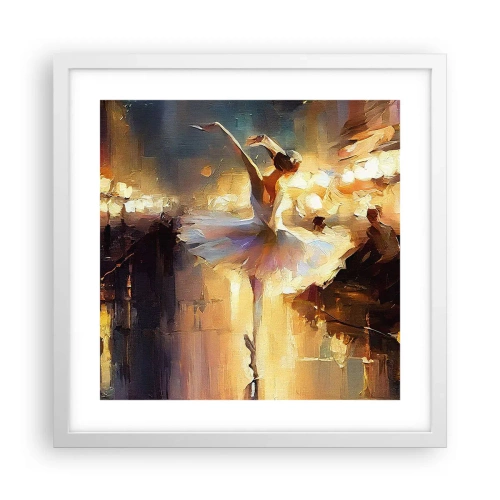 Poster in een witte lijst - Wonder op straat - 40x40 cm