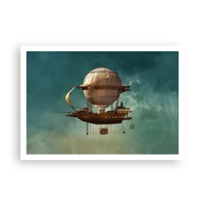 Poster - Jules Verne groet - 100x70 cm