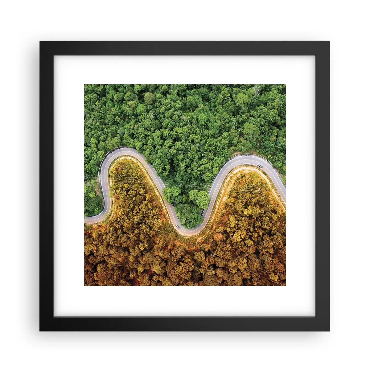 Poster in een zwarte lijst - Grenzen en doorbraken - 30x30 cm