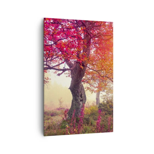 Schilderen op canvas - Bloeiende razernij - 80x120 cm