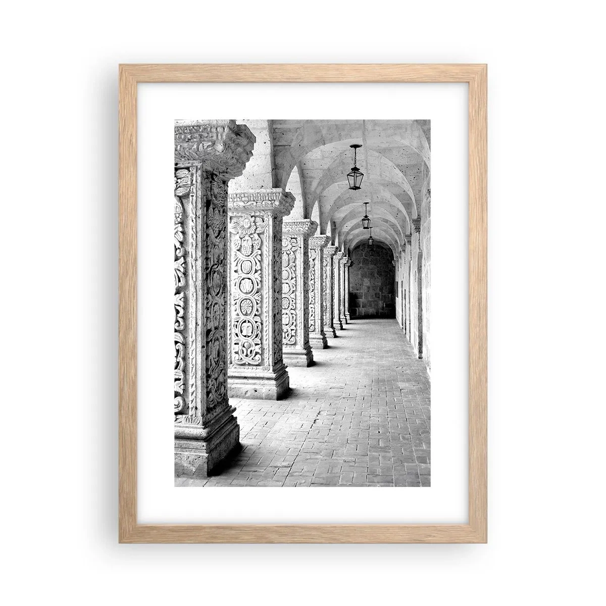 Een poster in een licht eiken lijst - En waar naar toe….? - 30x40 cm