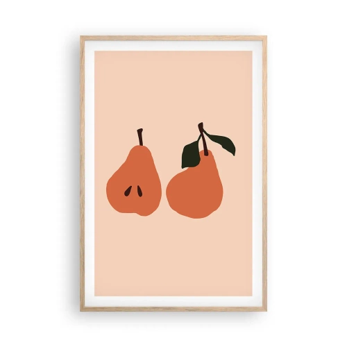 Een poster in een licht eiken lijst - Zoetheid zelf - 61x91 cm