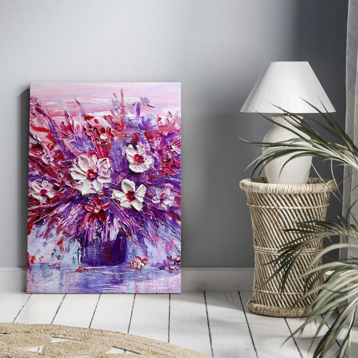 Schilderen op canvas - Onschuld en passie - 55x100 cm