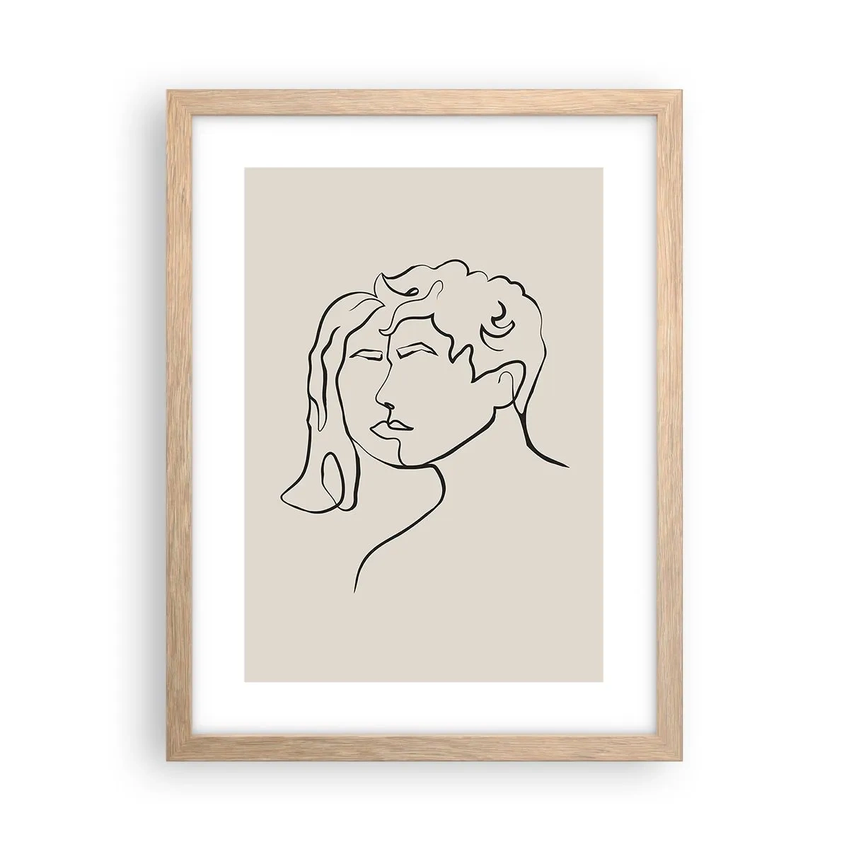 Een poster in een licht eiken lijst - En er ontstond eenheid - 30x40 cm