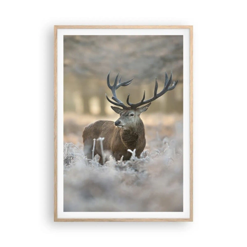 Een poster in een licht eiken lijst - Een frisse ochtend - 70x100 cm