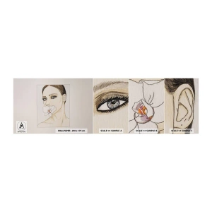 Fotobehang Monster Zelfklevend Deluxe Sticker - Een symbool van elegantie en schoonheid - Abstractie, Deel, Vrouw - 100x30 cm