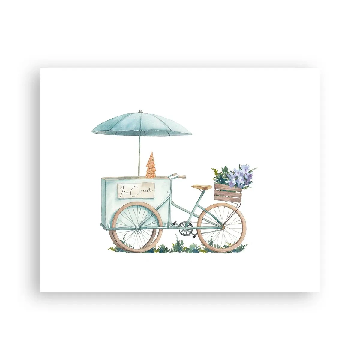 Poster - Zoete herinnering aan de zomer - 50x40 cm