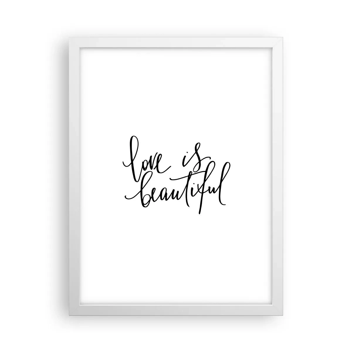 Poster in een witte lijst - Lees en herhaal - 30x40 cm