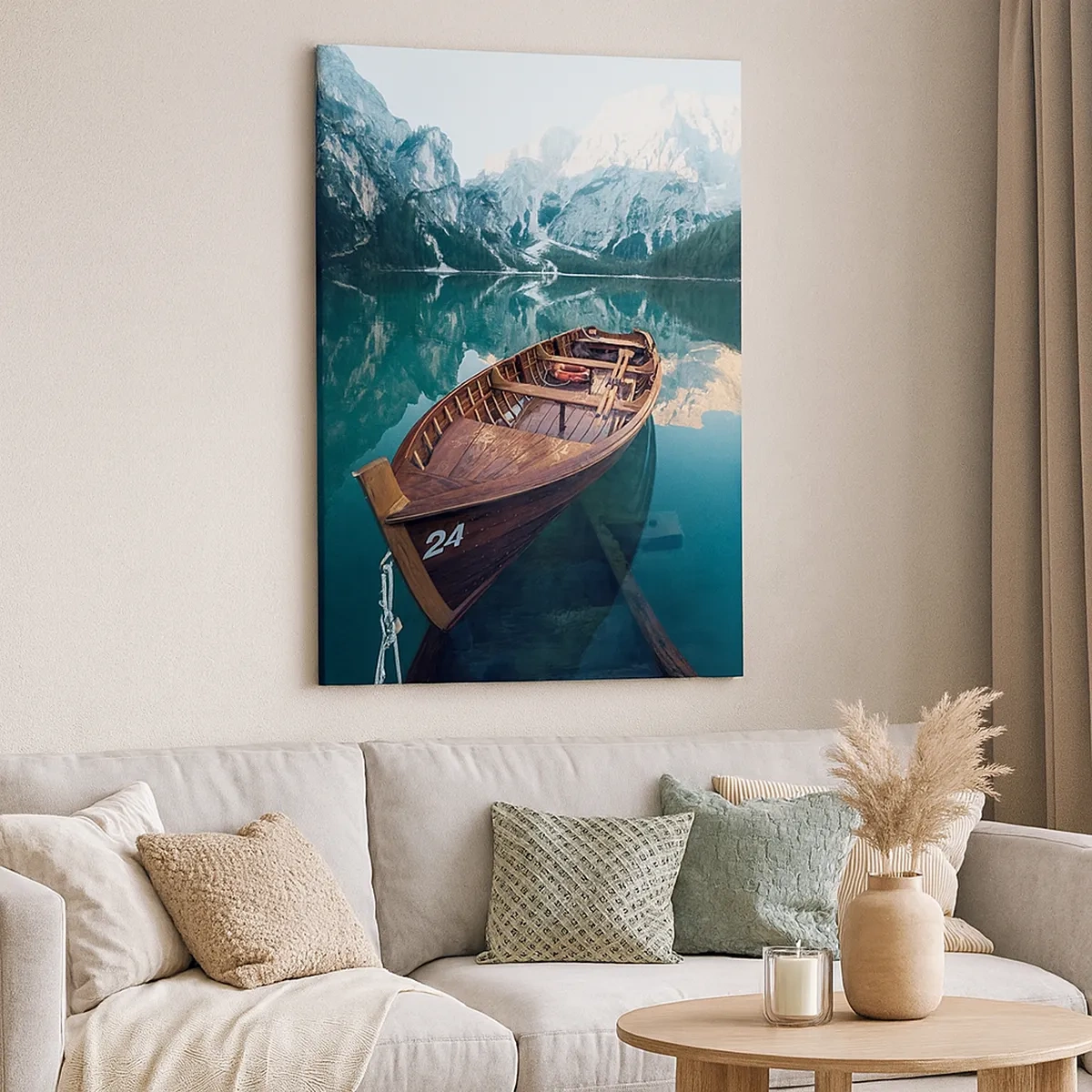 Schilderen op canvas - Alsof het op glas is geschilderd - 50x70 cm