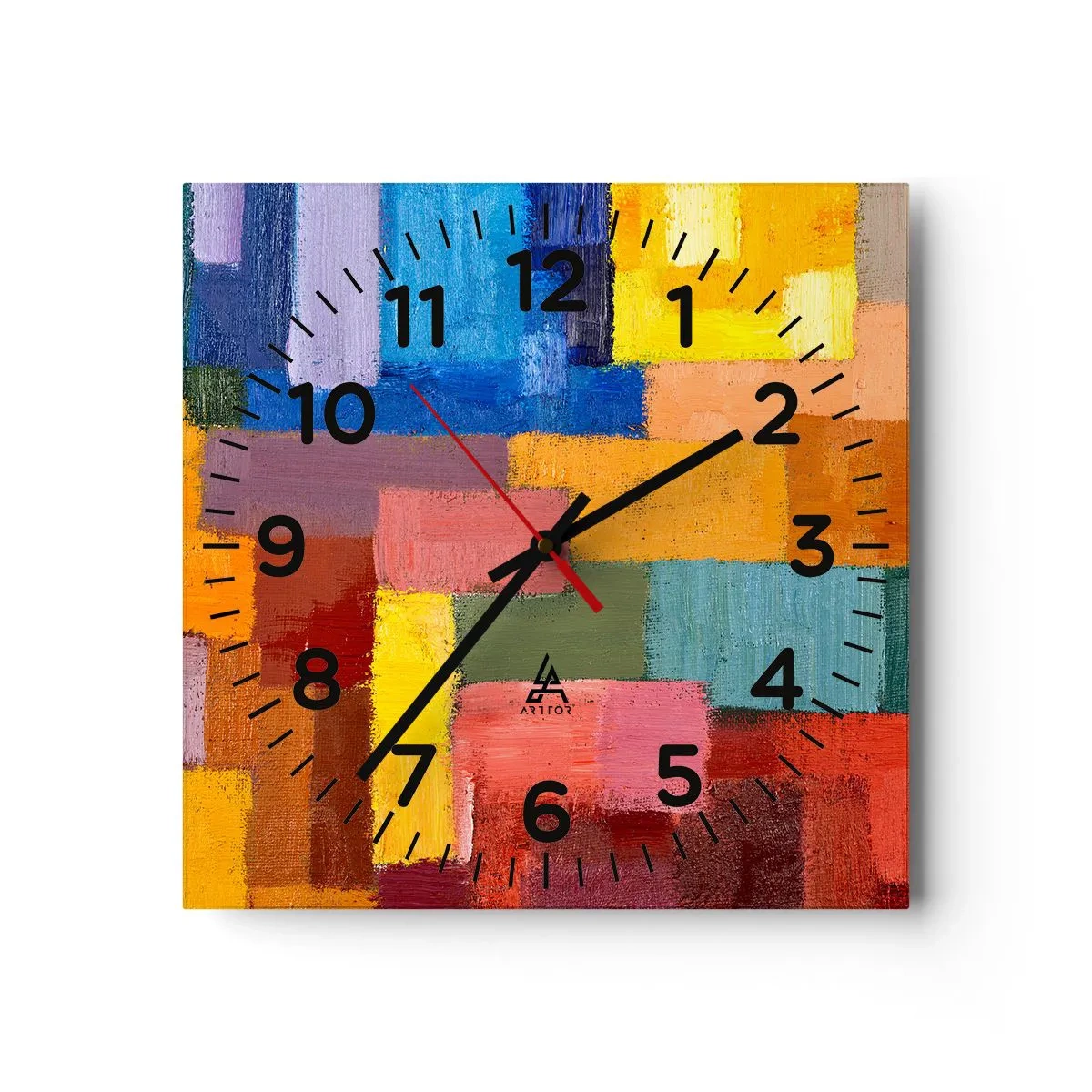 Wandklok - Klok - Elk is anders, allemaal kleurrijk - 40x40 cm