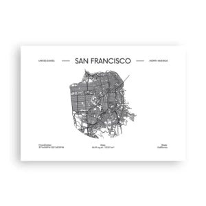 Poster - Anatomie van San Francisco - 100x70 cm