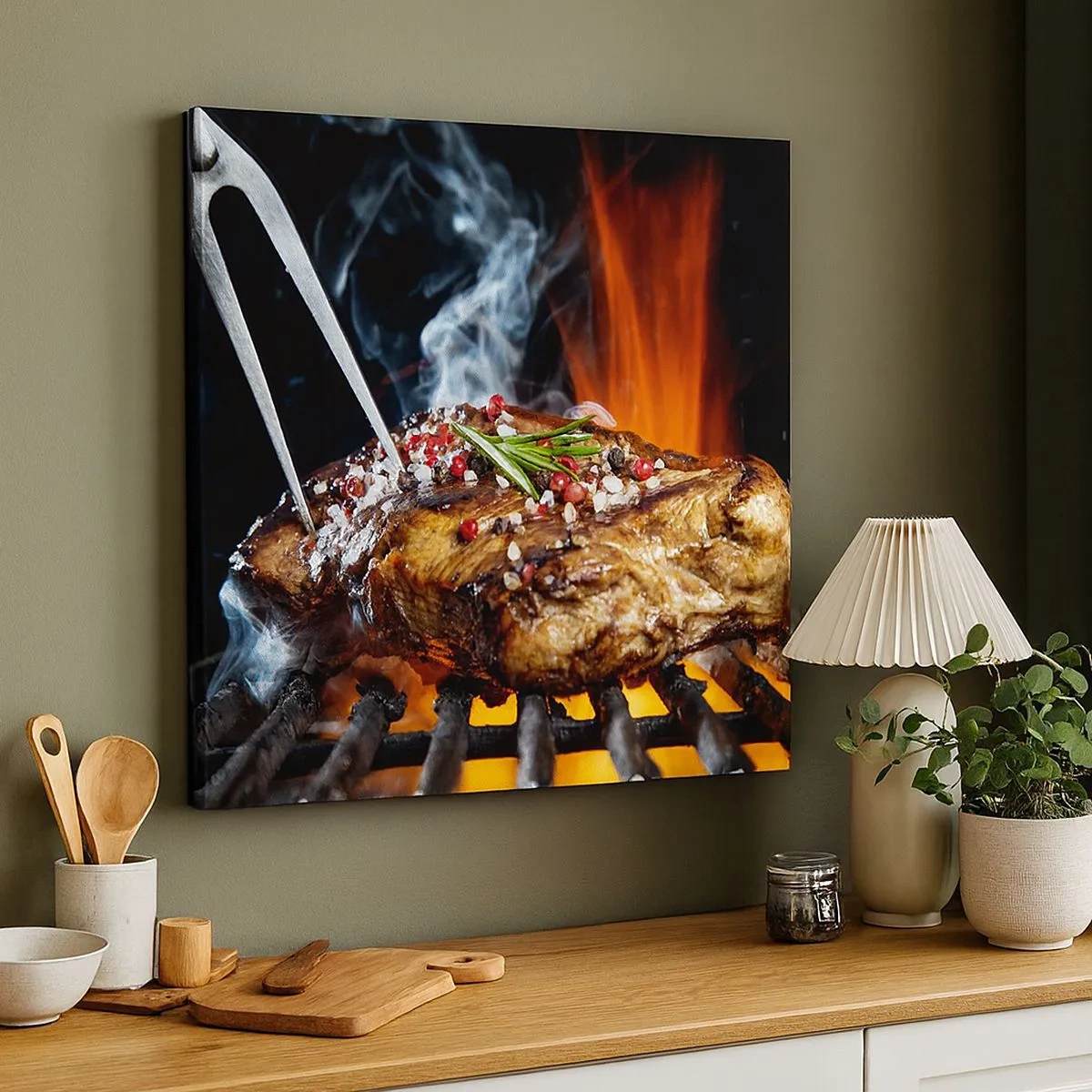 Schilderen op canvas - Sappig en geurig - 30x30 cm