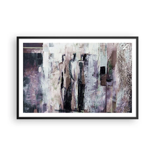 Poster in een zwarte lijst - De mysterieuze drie - 91x61 cm