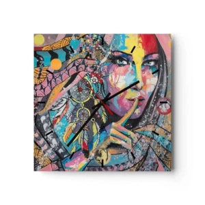 Wandklok - Klok - Zwijg totdat je het begrijpt - 40x40 cm