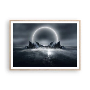Een poster in een licht eiken lijst - Einde van het verhaal - 100x70 cm