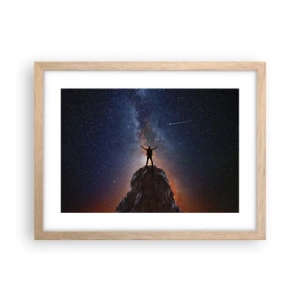 Een poster in een licht eiken lijst - De Kracht is bij mij! - 40x30 cm