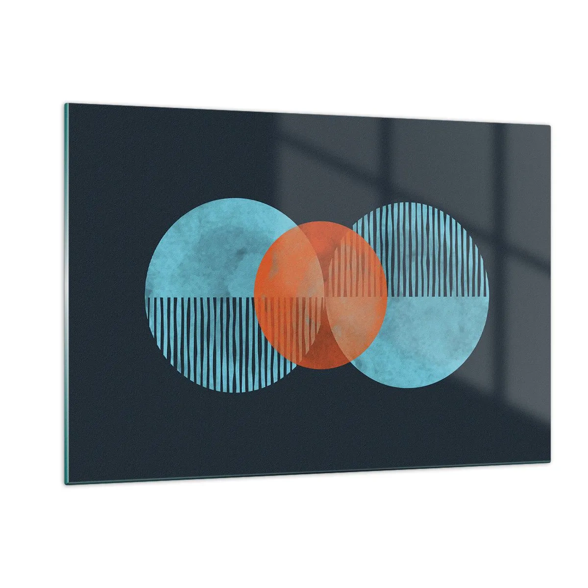 Schilderen op glas - Symmetrische compositie - 120x80 cm