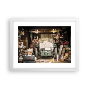 Poster in een witte lijst - Terug naar het verleden - 40x30 cm