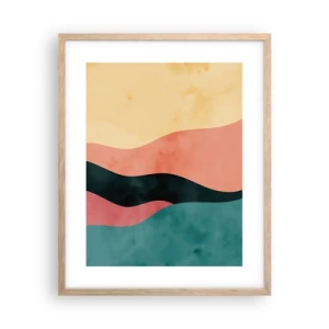 Een poster in een licht eiken lijst - Conforme non-conformiteit - 40x50 cm