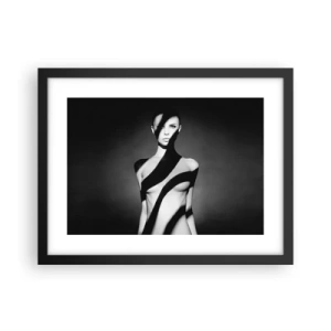 Poster in een zwarte lijst - In glans en schaduw - 40x30 cm