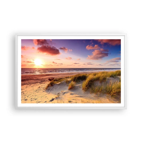 Poster in een witte lijst - De lucht ruikt al in de zomer - 91x61 cm
