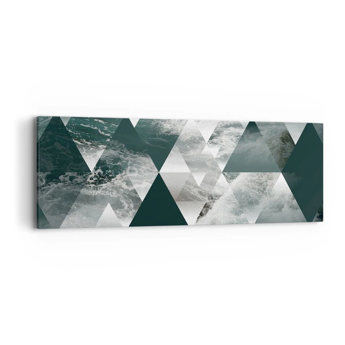 Schilderen op canvas - Kristal perspectief - 90x30 cm