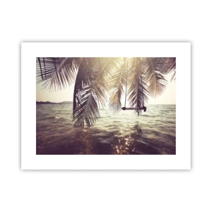 Poster - Je kunt naar believen in de wolken slingeren - 40x30 cm