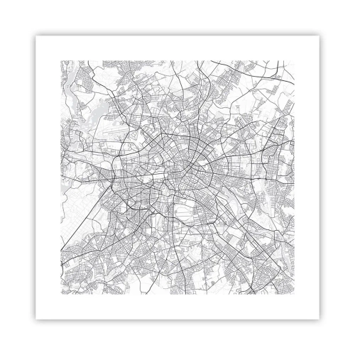 Poster - Berlijnse bloem - 40x40 cm
