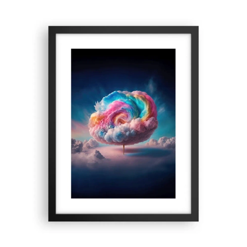 Poster in een zwarte lijst - De droom van een pretpark - 30x40 cm