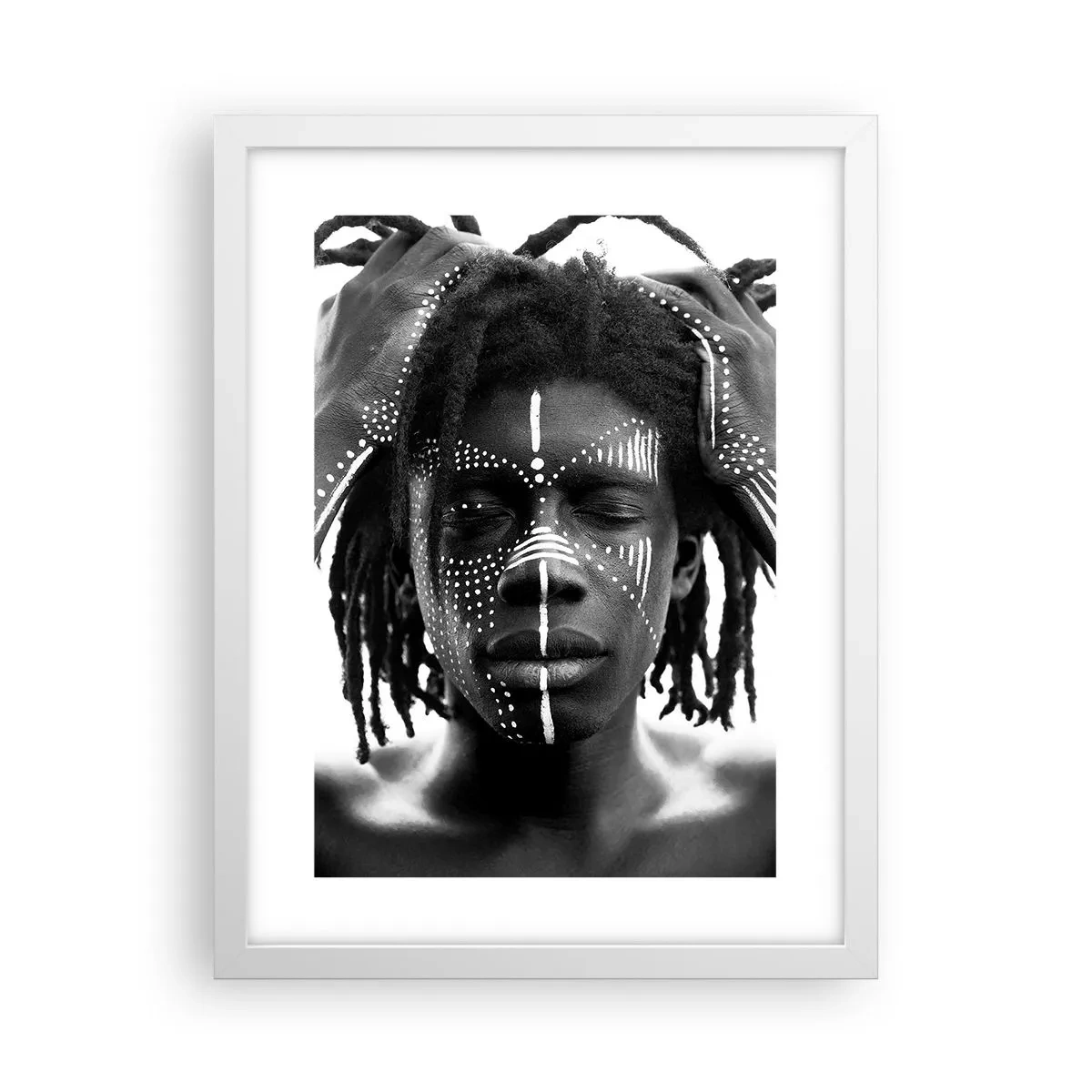 Poster in een witte lijst - Waar ben je? - 30x40 cm