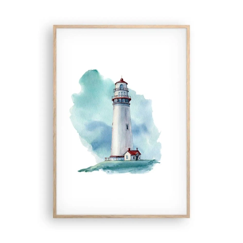 Een poster in een licht eiken lijst - Blue's zachtaardige zus - 70x100 cm