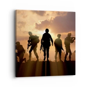 Schilderen op canvas - Brothers in arms - 40x40 cm