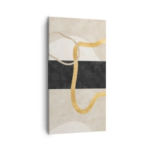 Schilderen op canvas - Verwarde vormen - 55x100 cm