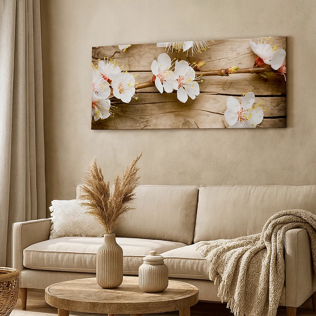 Schilderen op canvas - En het was lente - 30x30 cm